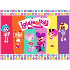 A4Loop6Z foaie de zahar Lalaloopsy 29X20cm